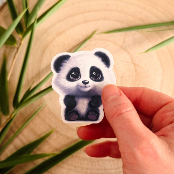 Cute Baby Rocky Panda Sticker - Image 3