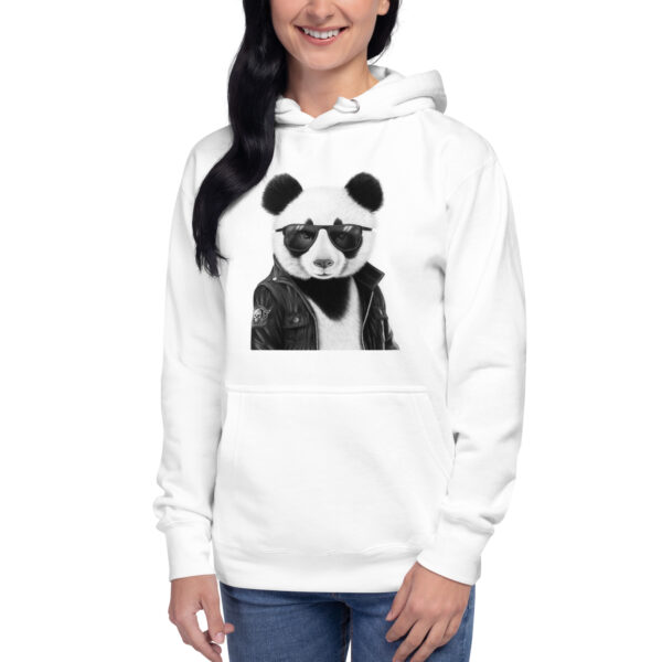 Rocky the Panda Unisex Hoodie White